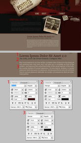 如何在photoshop中创建一个破旧风格的网页设计