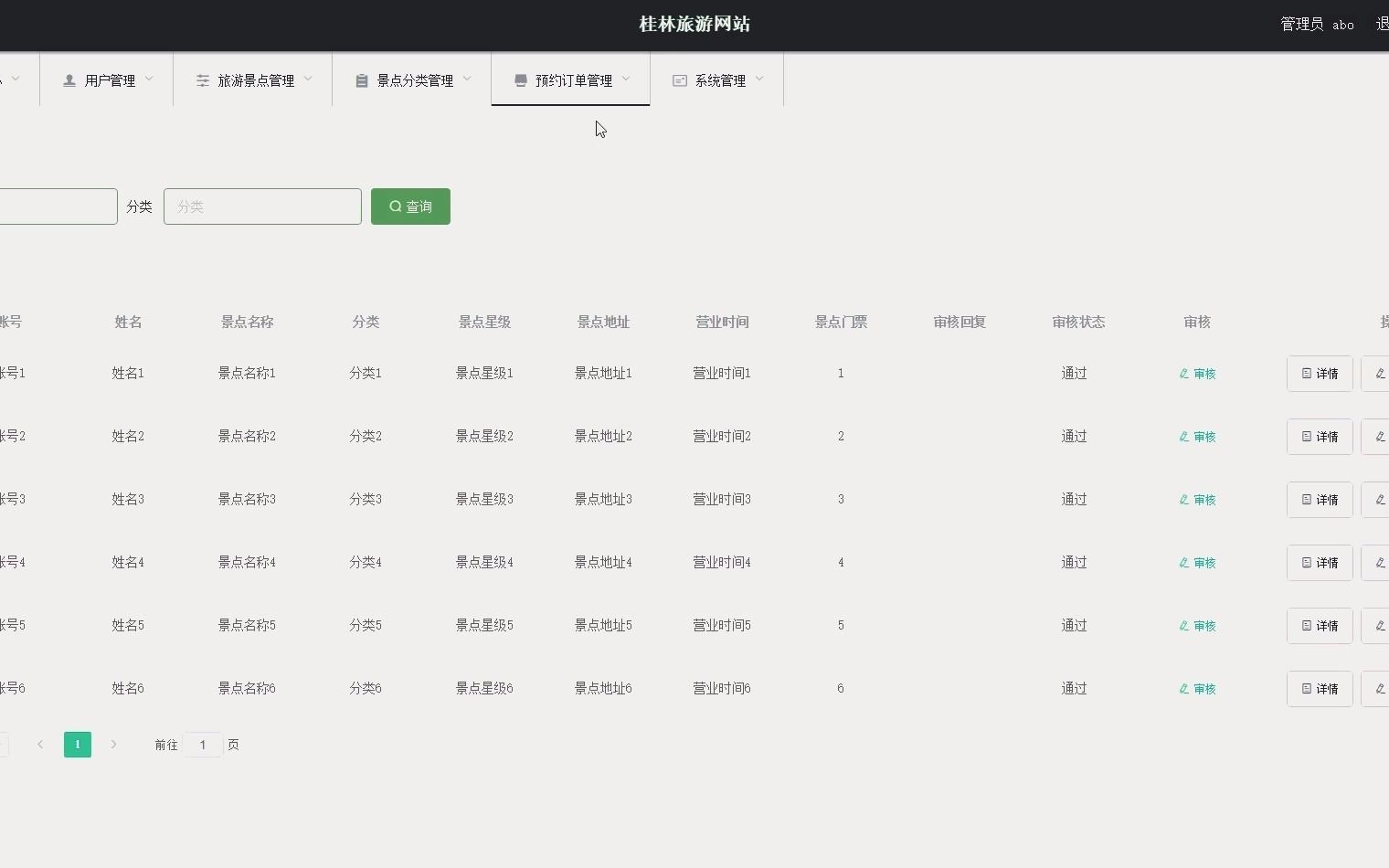 计算机毕业设计之基于Java语言开发的桂林旅游网站系统